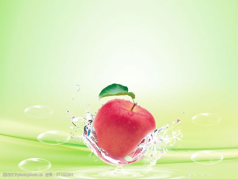红富士海报设计苹果背景