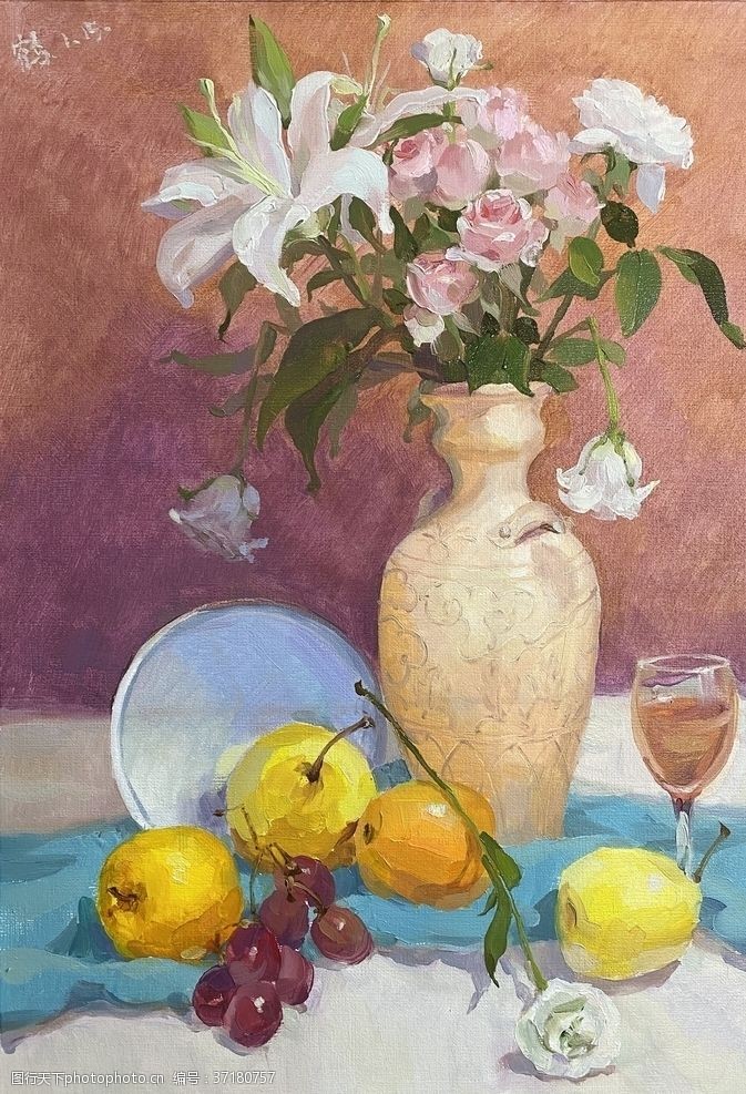 水果油画静物写生图片免费下载_水果油画静物写生素材_水果油画静物写生