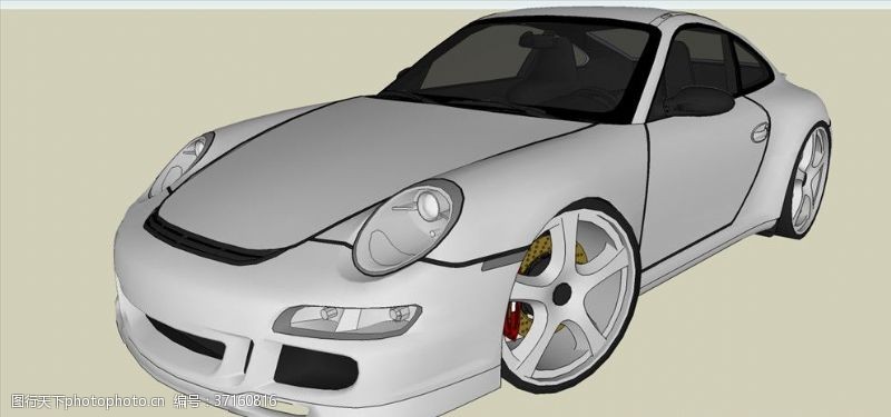 保时捷设计保时捷911小轿车模型