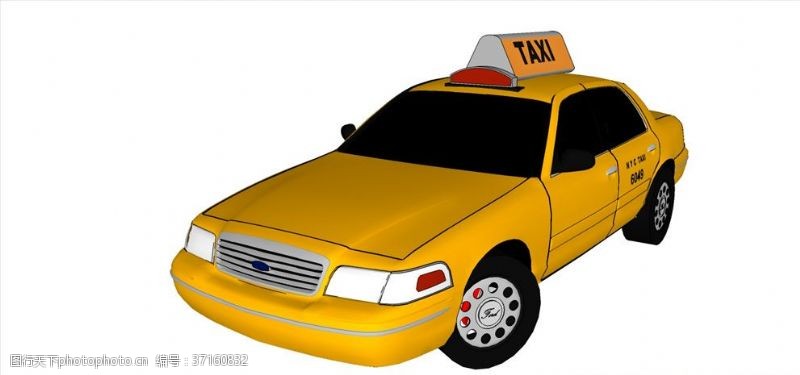 交通工具出租车模型