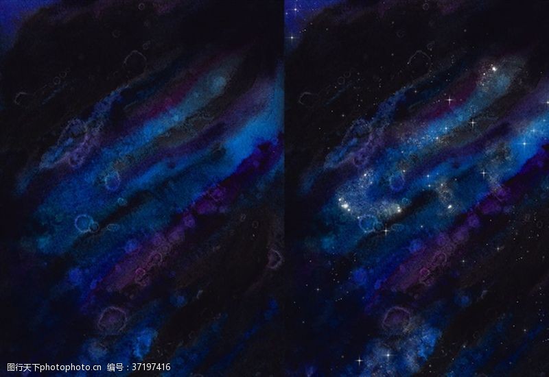 8k图片蓝色宇宙星云星空背景图片素材