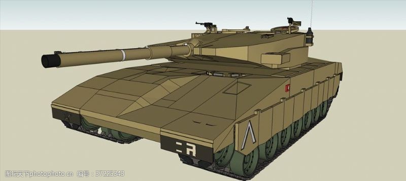 草图大师MK3坦克模型
