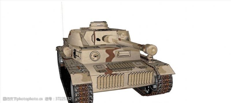 草图大师坦克模型