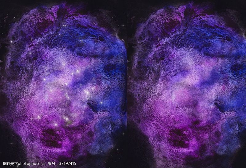 宇宙背景紫色梦幻宇宙星空星云背景