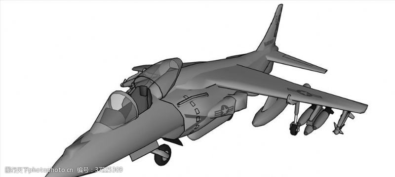 草图大师AV88飞机模型