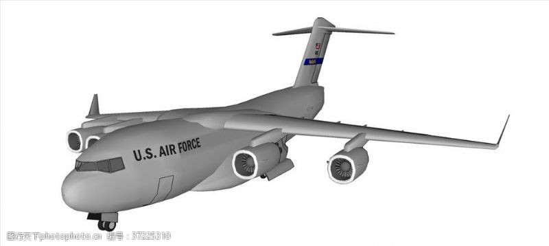 草图大师飞机模型客机模型