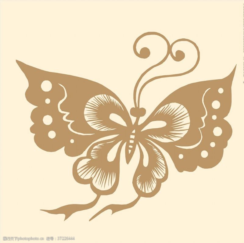 中国传统底纹蝴蝶