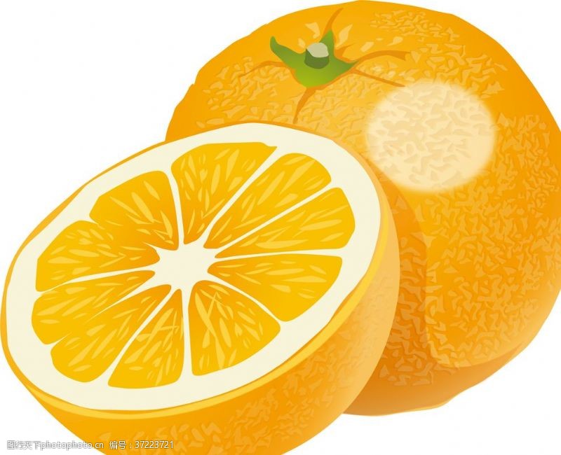卡通菠萝矢量图矢量橙子
