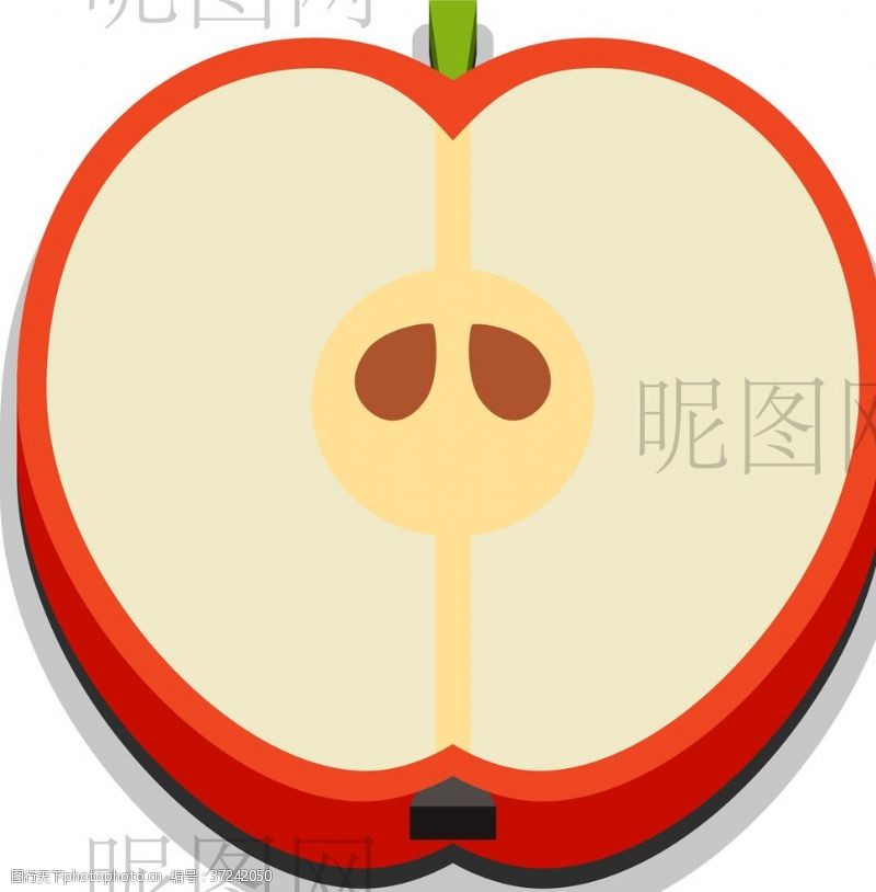 卡通果蔬主题苹果