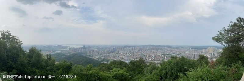 徒步登山山顶美景