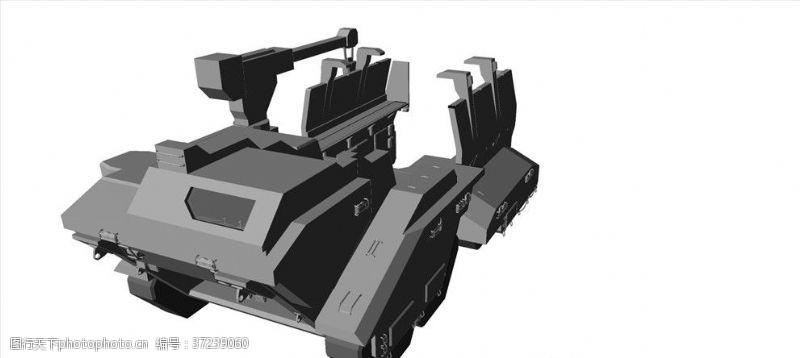 草图大师坦克模型