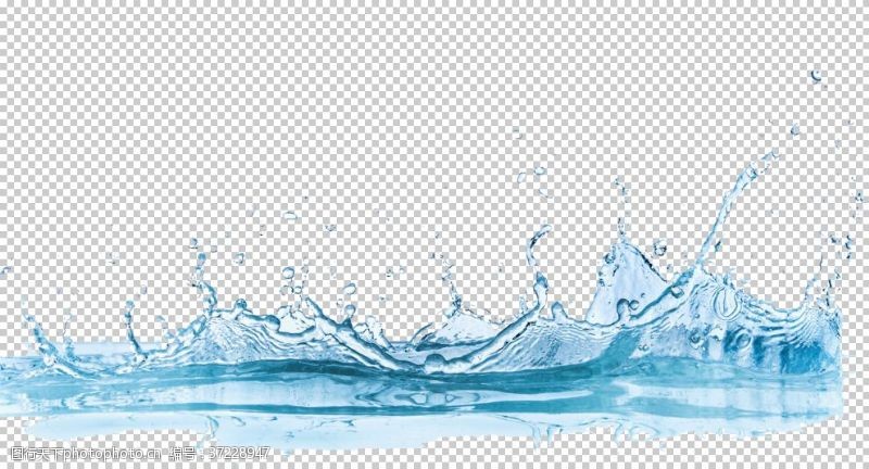 水滴标志透明水png素材