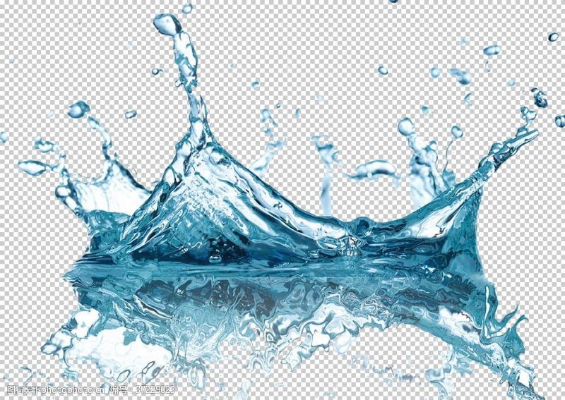 水滴标志透明水png素材