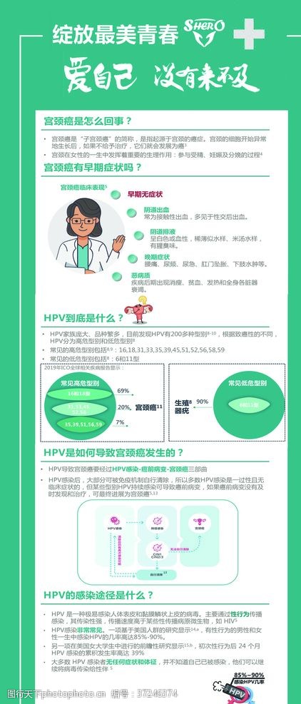 九九HPV疫苗展架