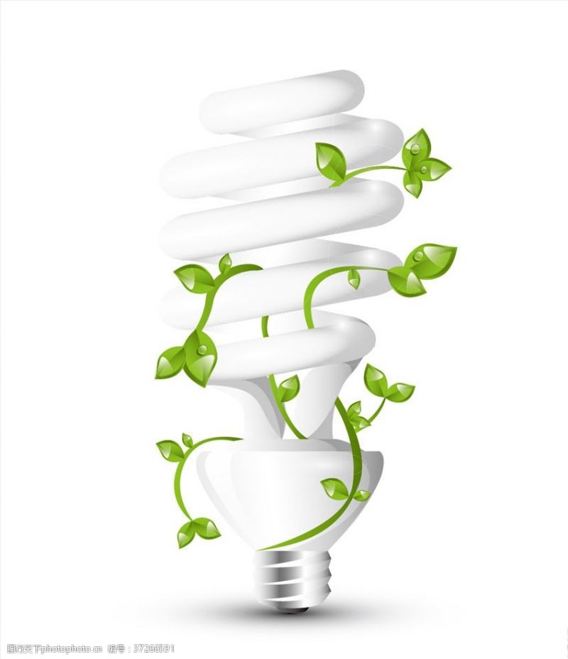 电灯泡创意图生态元素