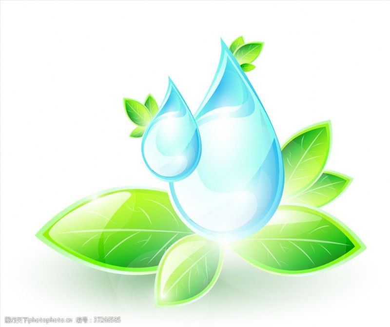 水滴标志生态元素