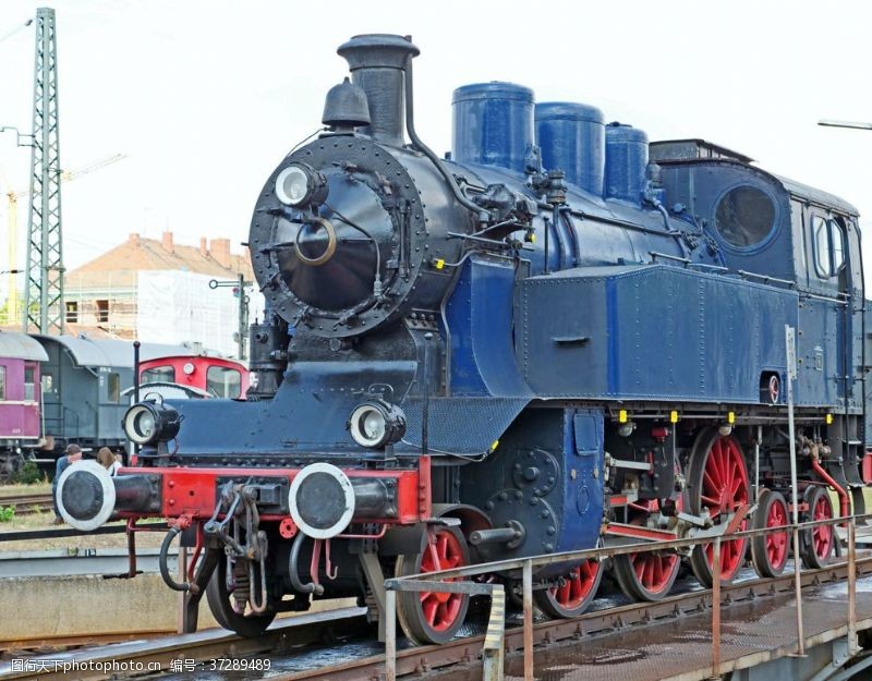 钢轨蒸汽机车火车