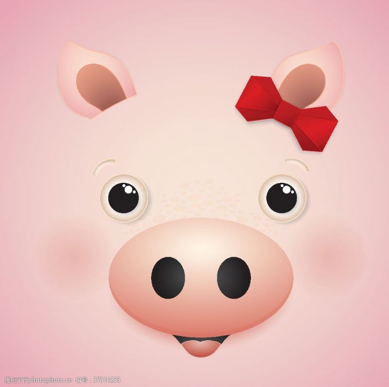 猪年形象可爱小猪