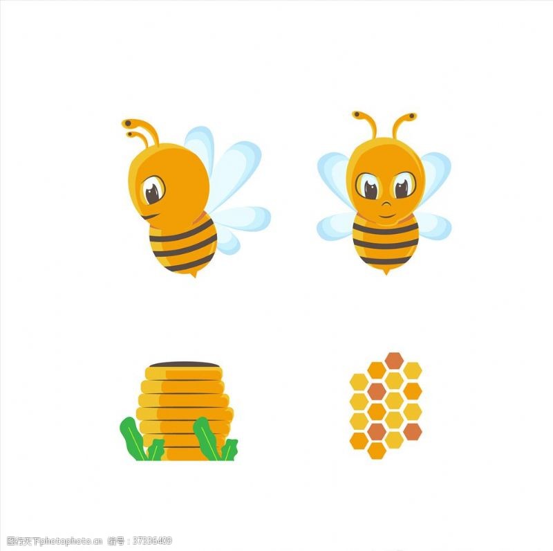 蜂蜜包装贴图蜂蜜图标