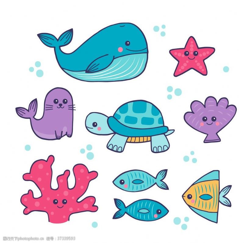 3d小人海底动物