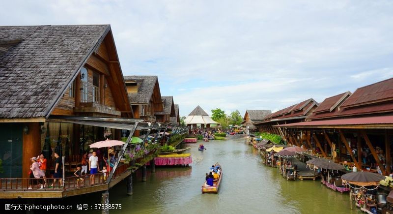 泰国建筑泰国水上市场