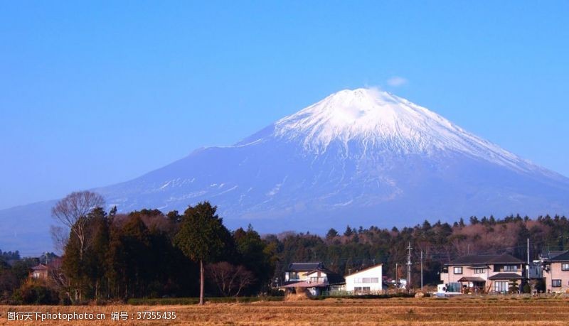 岩浆富士山火山