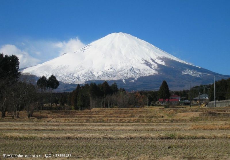 岩浆富士山火山