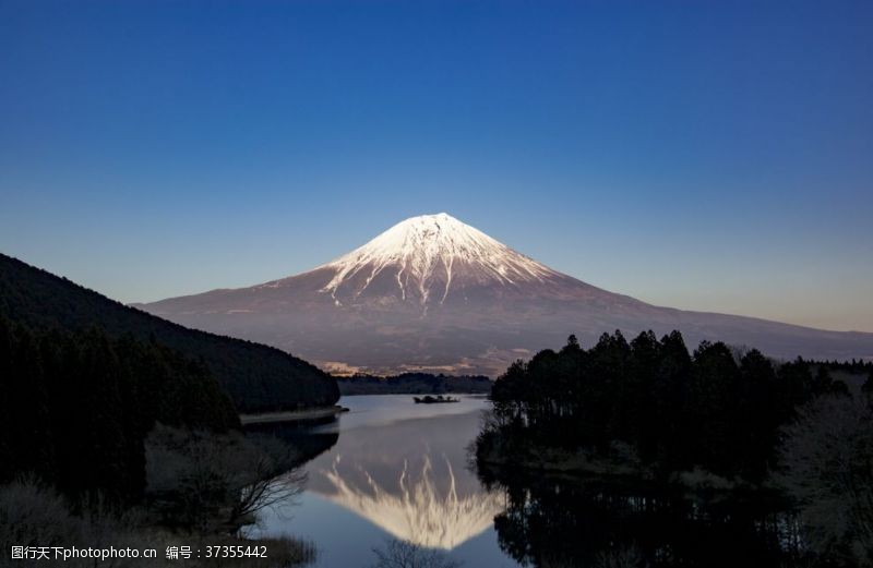 岩浆富士山火山