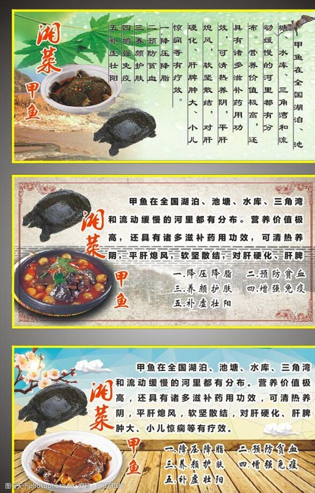 鳖湘菜甲鱼广告图