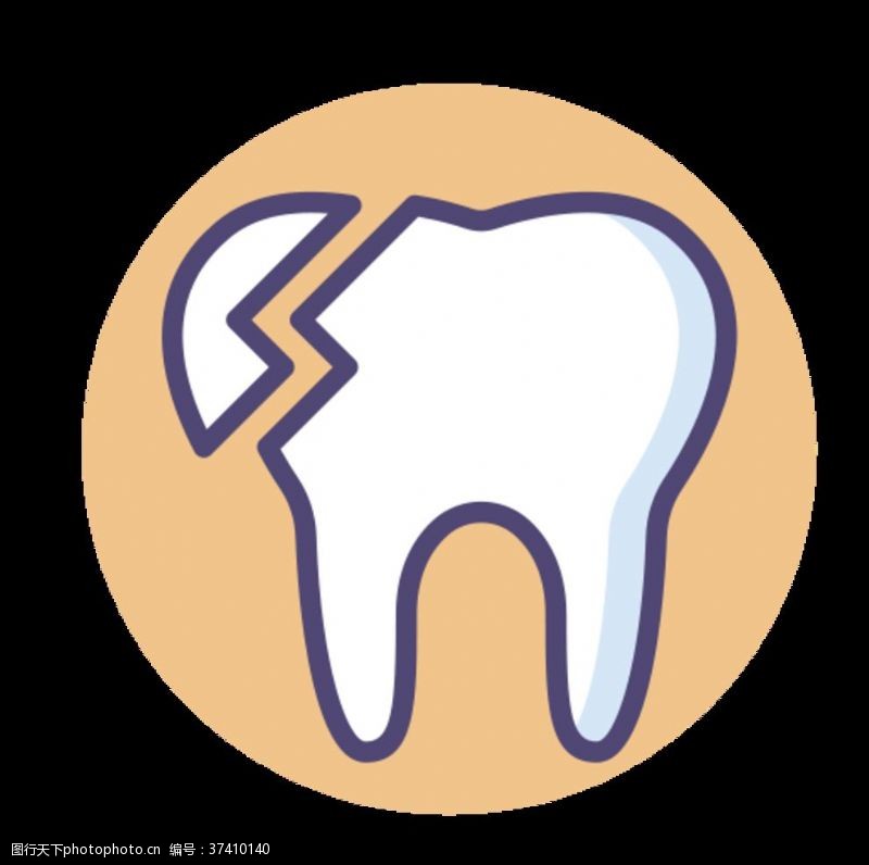 诊疗卡牙齿牙医图标