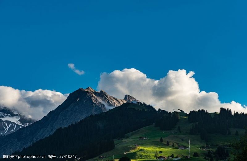 瑞士日内瓦阿尔卑斯山风景