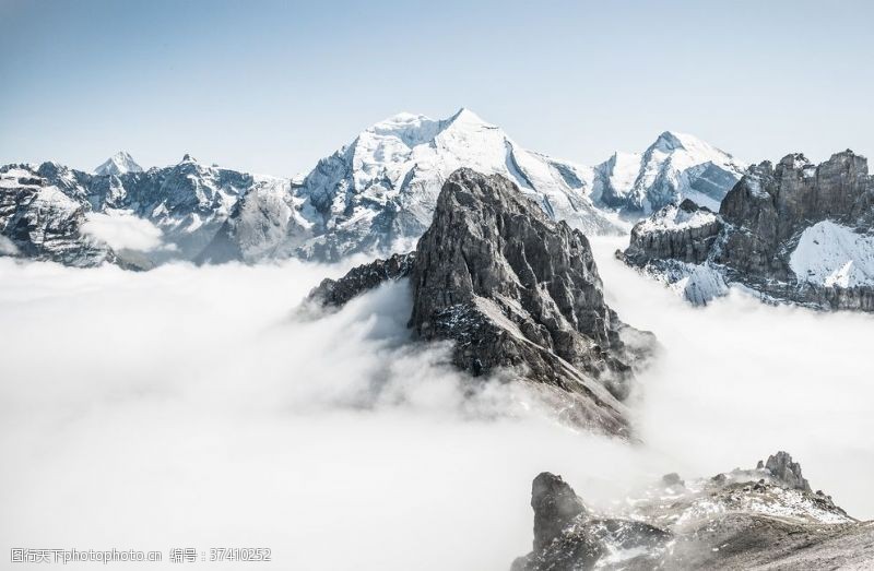 瑞士日内瓦阿尔卑斯山风景
