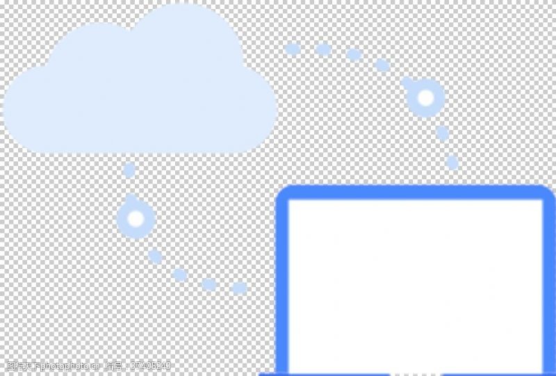 无线电脑云端图标