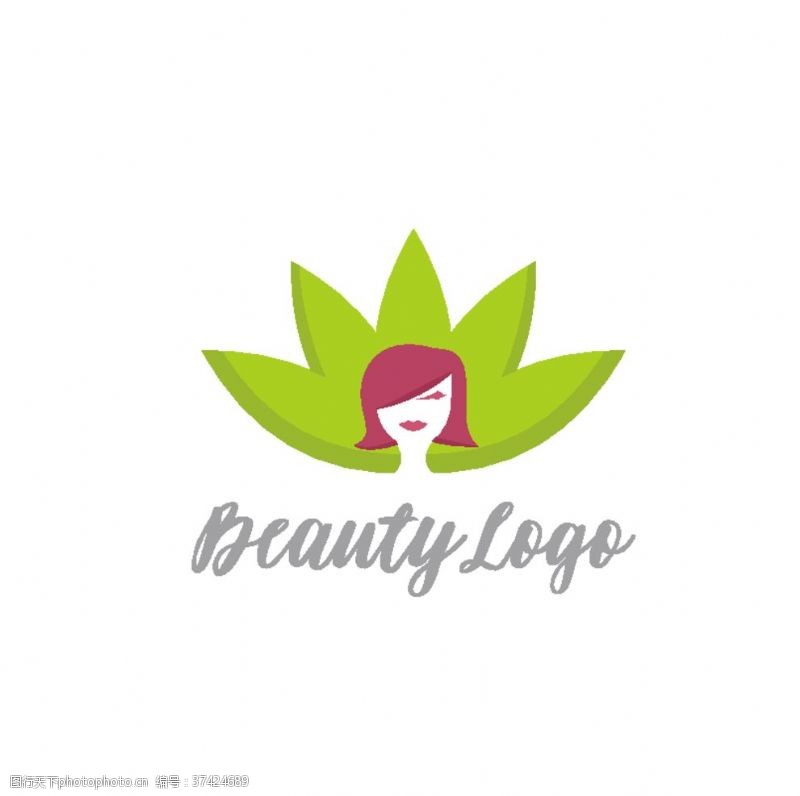 花卉名片女性logo