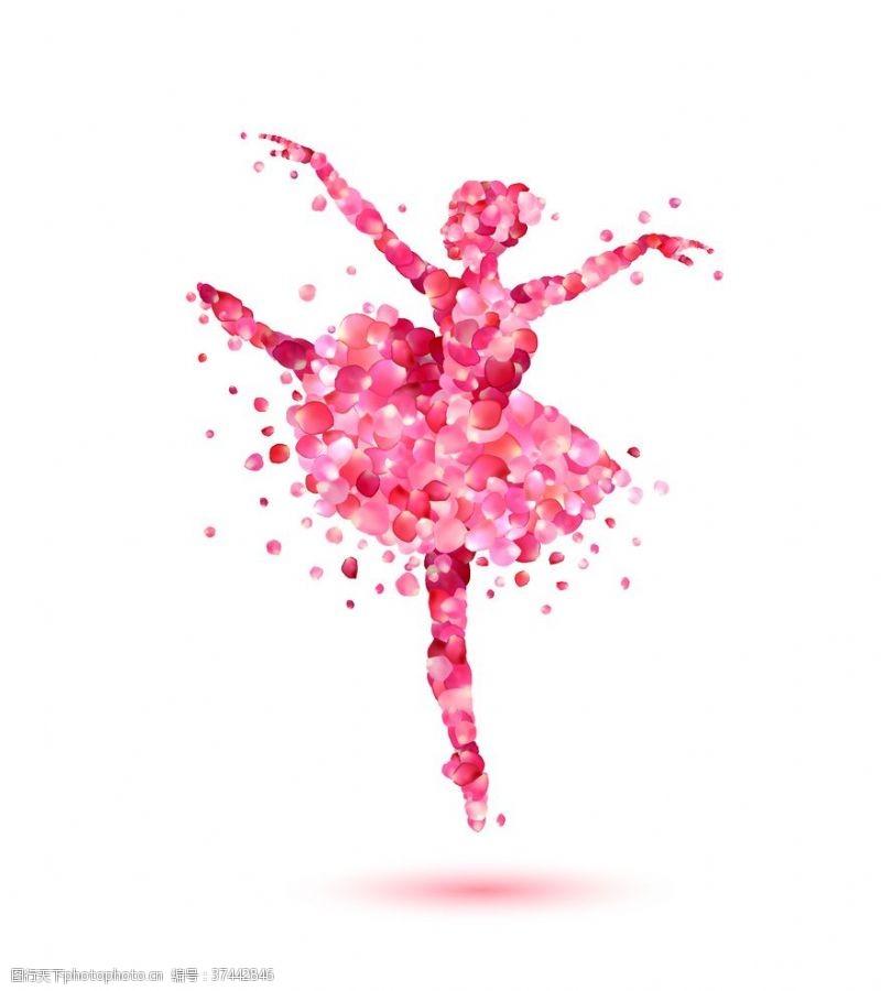 粉红色素材芭蕾舞