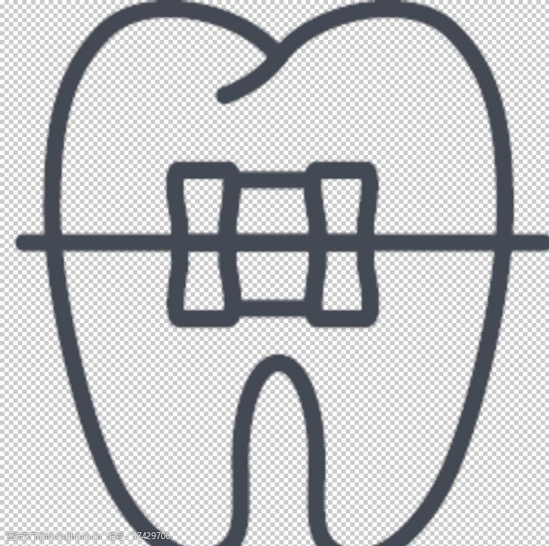 器官牙科图标