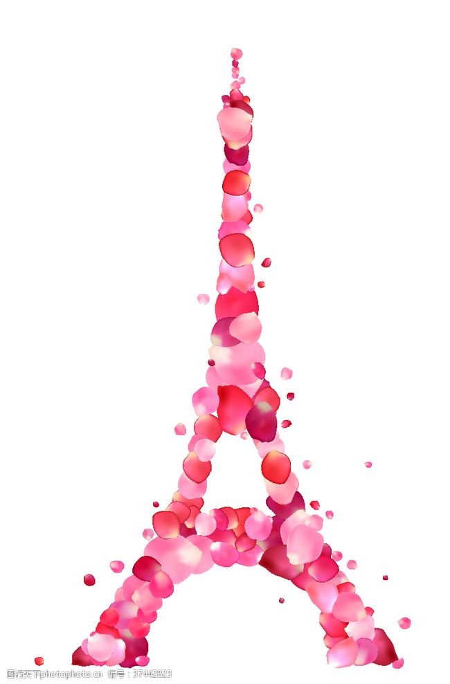 粉红色素材埃菲尔铁塔