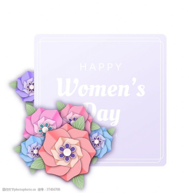 女性名片花卉卡片