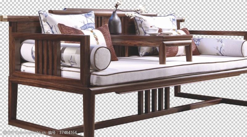 png免抠素材木制沙发靠枕