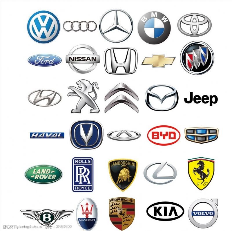 特别矢量汽车图标汽车标志汽车品牌