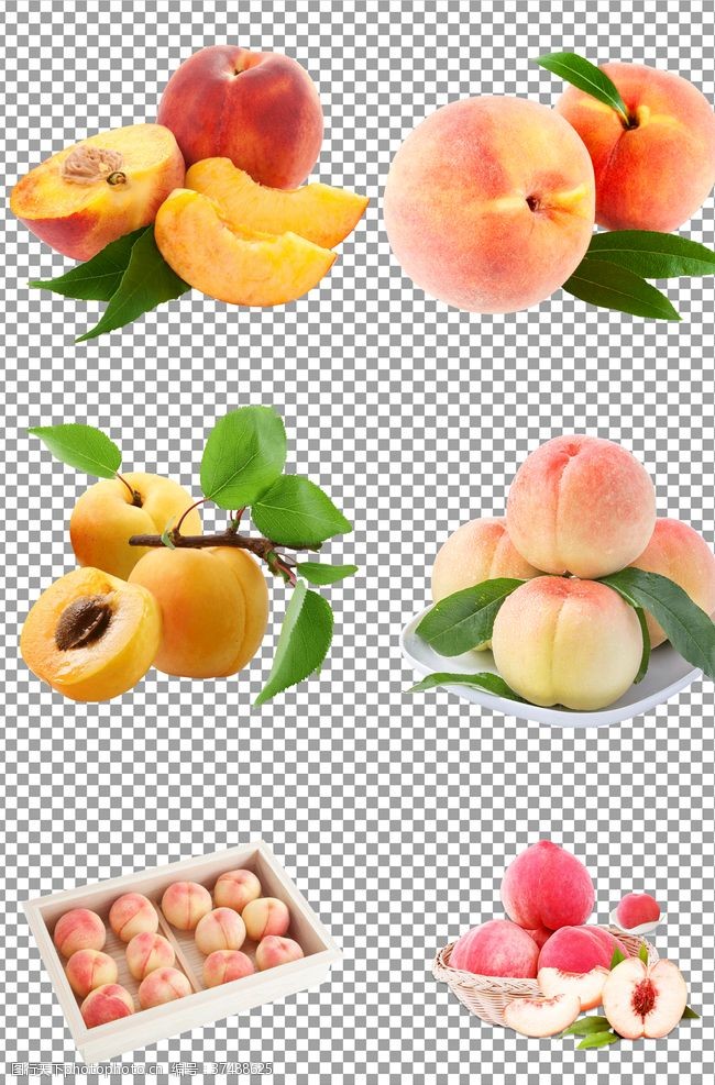 png免抠素材新鲜水蜜桃