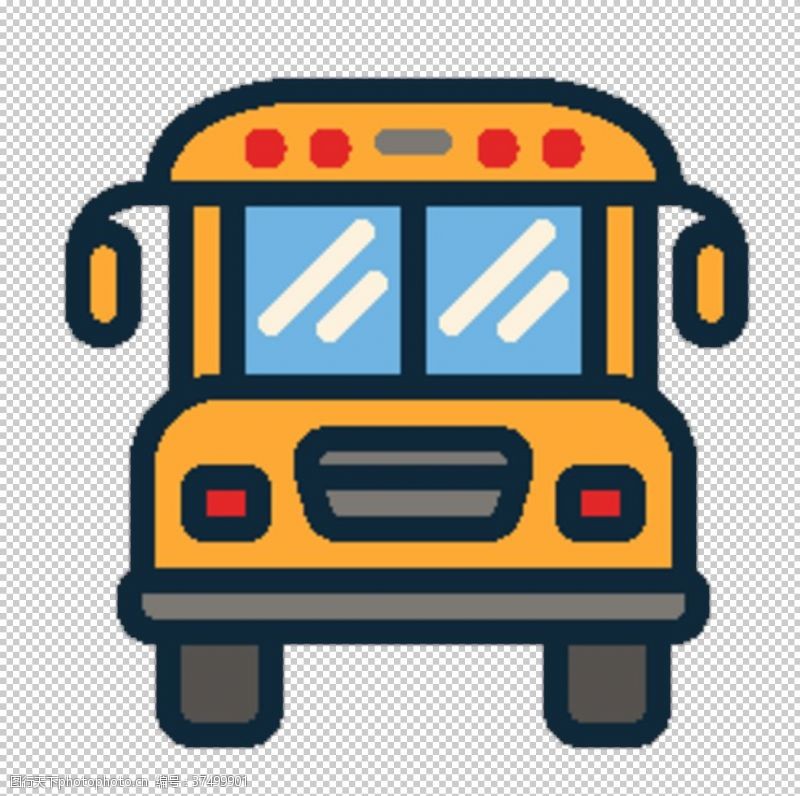 教育标记校巴士图标