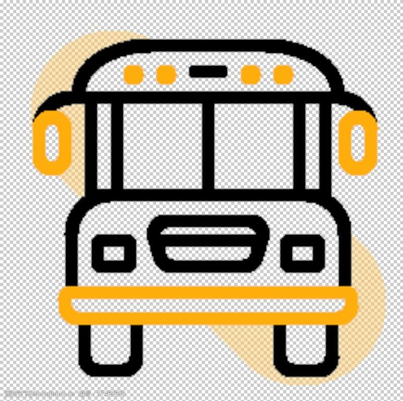 音符标签校巴士图标