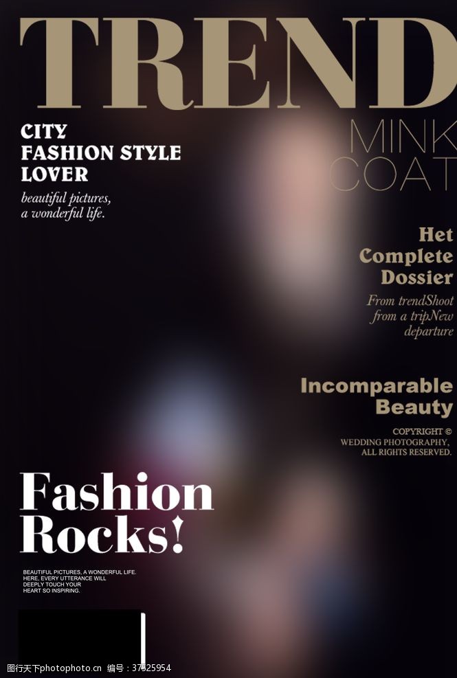 fashion时尚杂志封面