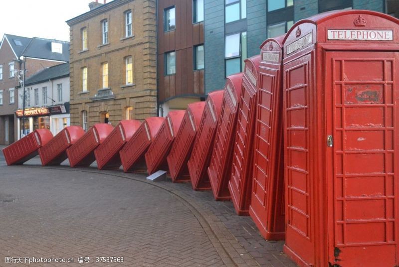 电话亭红色电话亭