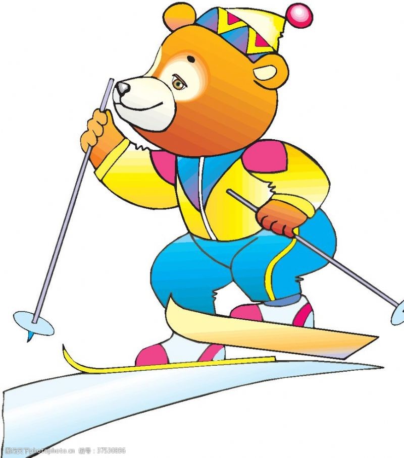 冬天运动滑雪