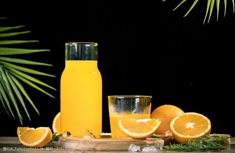 夏天橙汁橙汁高清