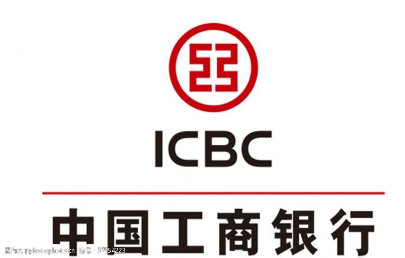 psd源文件中国工商银行LOGO标志
