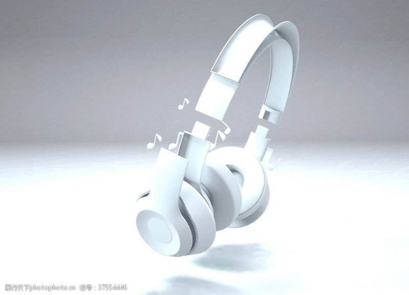 三维音符C4D耳机白模