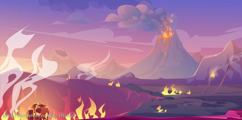 岩浆火山爆发